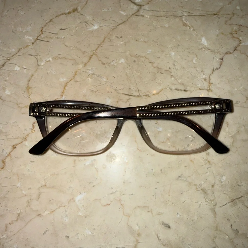 Versace MOD 3220 5165 Brown Fade Eyeglasses Frames 52-16 140 Italy - Picture 2 of 7